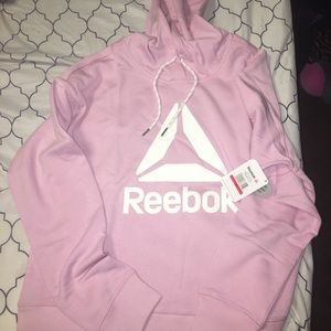 pink reebok hoodie